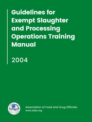 Guidelines for Exempt Slaughter and Processing Operations Training Manual