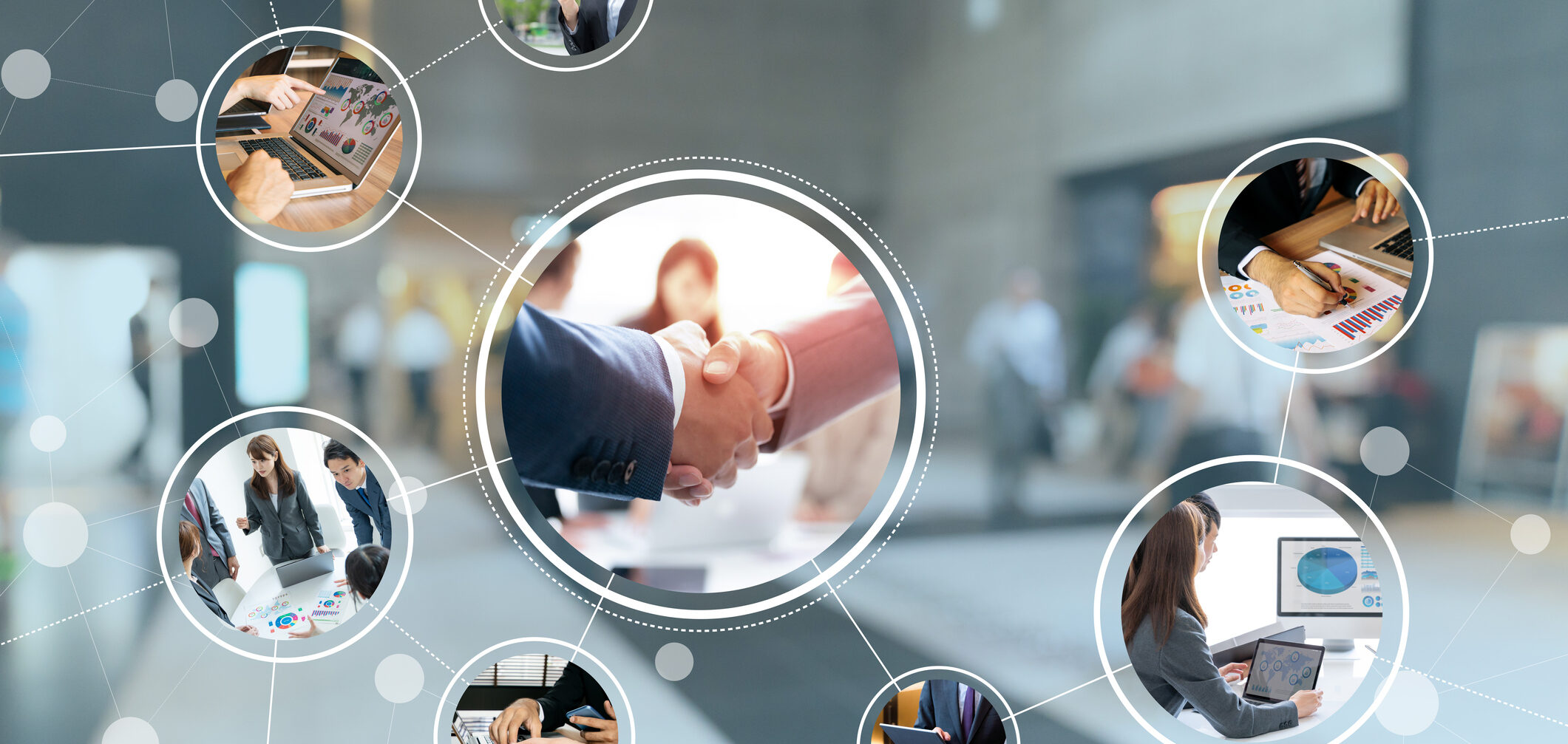 Business network concept.