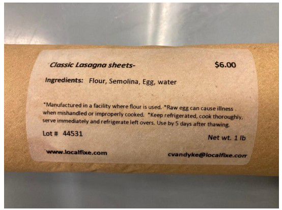 Oregon Company Local Fixe Recalls Products With Undeclared Wheat