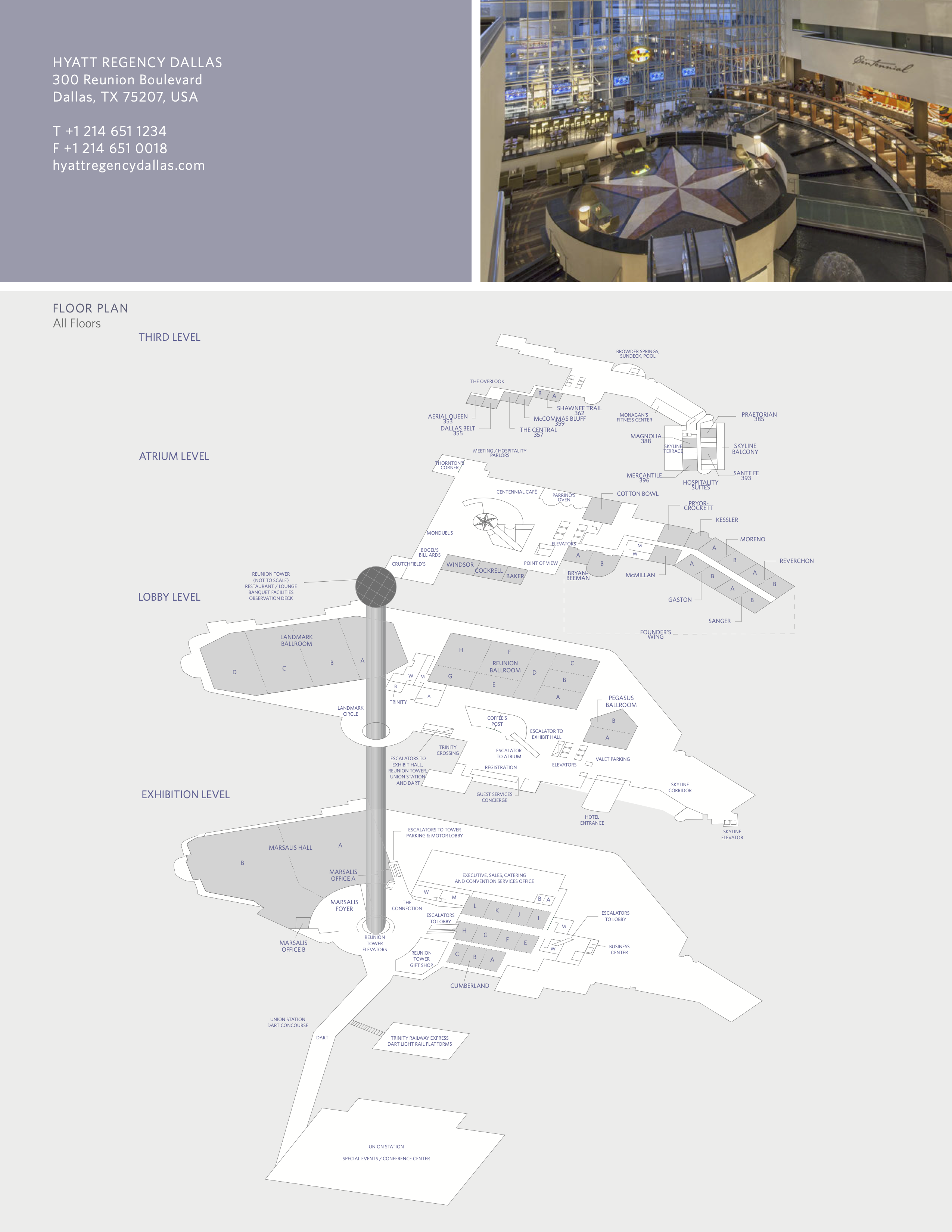 Hyatt regency Dallas - Floor Plan 