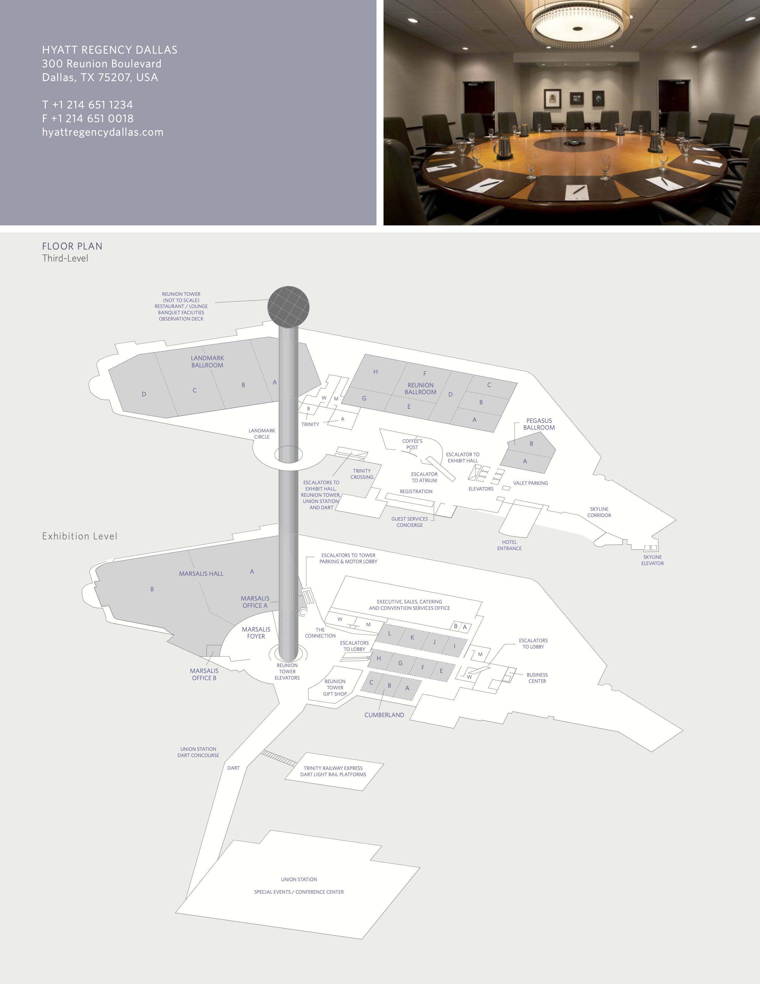 Hyatt regency Dallas - Floor Plan Third Level / Exhibition