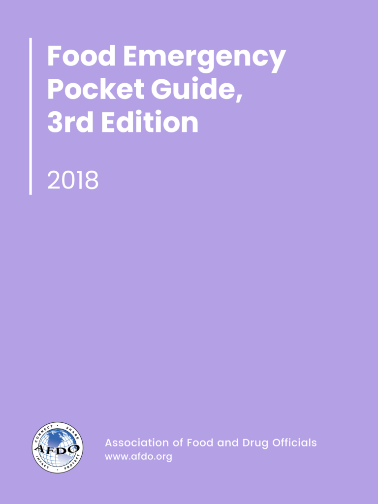 Food Emergency Pocket Guide, 3rd Edition